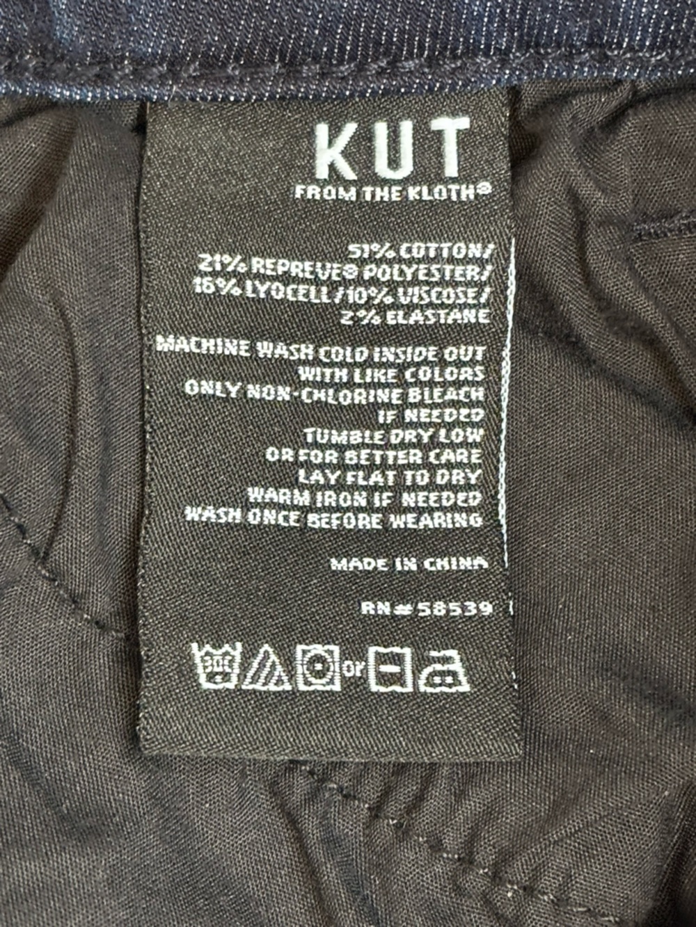 Kut From The Kloth Jeans Womens 6 Blue Donna Mid Rise Skinny Denim Flawed - Picture 14 of 15